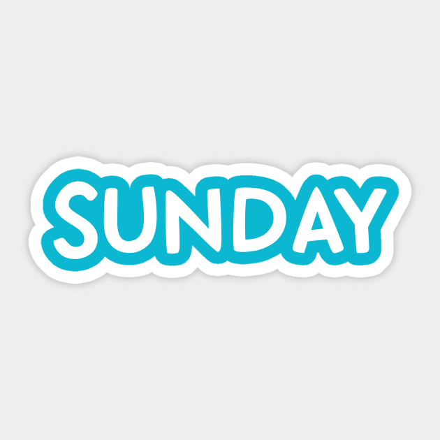 Sunday Sticker by Zingerydo